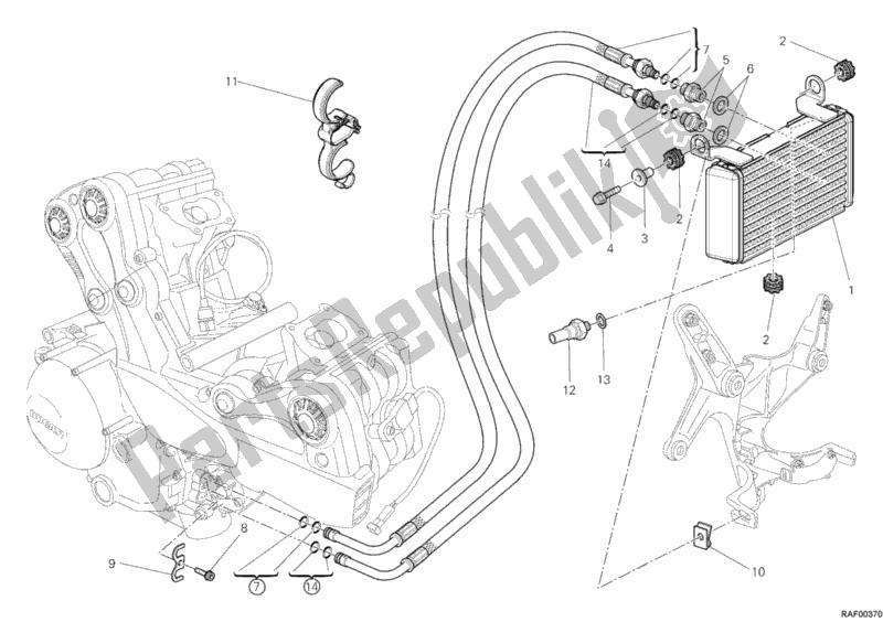 Wszystkie części do Ch? Odnica Oleju Ducati Multistrada 1200 S Sport 2012